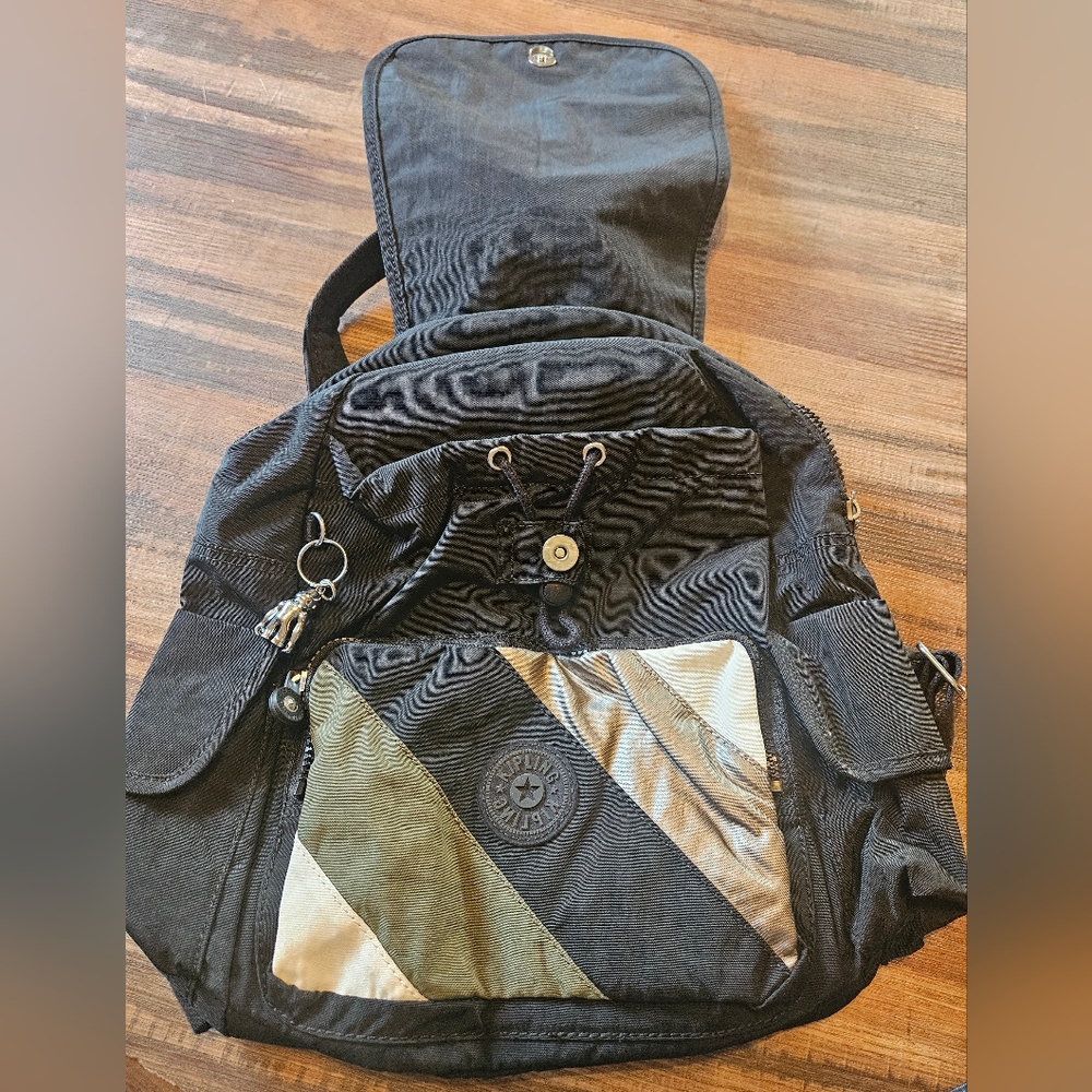 Kipling City Pack Medium Backpack Black Water Res… - image 2